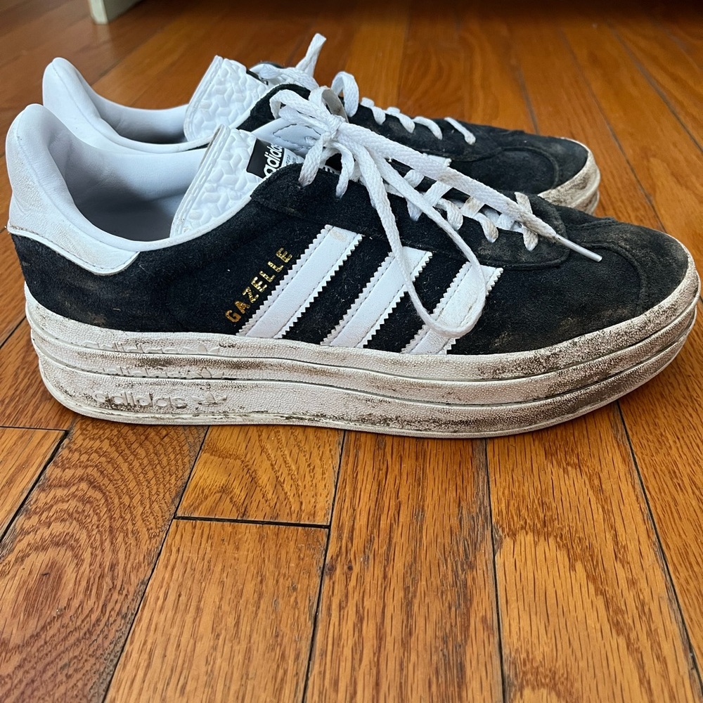 Adidas Gazelle Black and White Sneakers
